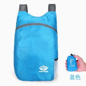 FUDESHE 8 สี นาโนกันน้ำ พับได้ กระเป๋าเป้ชายหญิง กระเป๋าถือพับได้ กระเป๋าเป้ท่องเที่ยว กระเป๋าเป้สะพายหลังน้ำหนักเบา