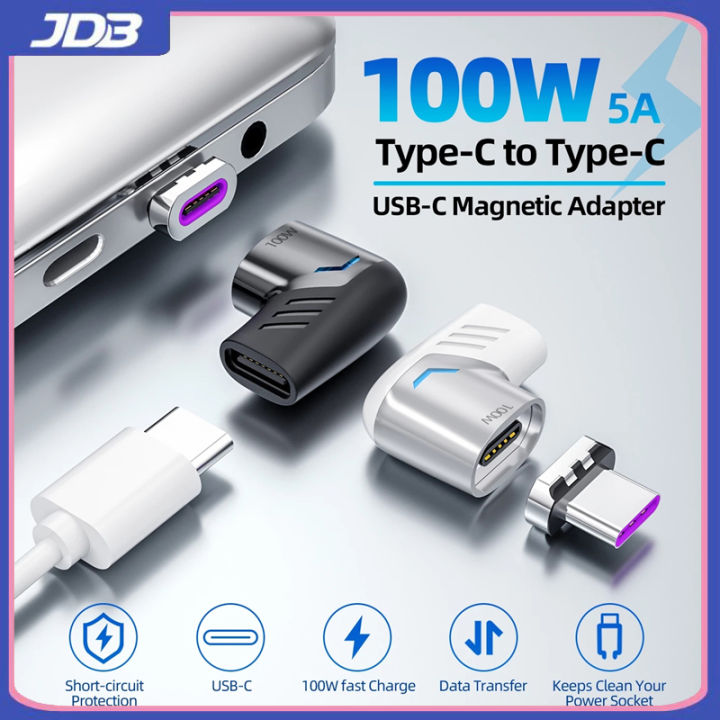 Bộ Chuyển Đổi Từ Tính Loại JDB 100W USB C Sang C Loại USB Sạc Nhanh Bộ ...
