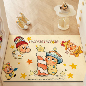 Cute Twinkle Twinkle Floor Mat Diatom Mud Non Slip Carpet Bathroom Kitchen Floor Mat 防滑地垫