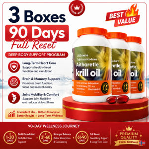 HQ AUTHENTIC READY STOCK Premium Antarctic Krill Oil   -3 + Astaxanthin    Heart Health Cognitive Support & Healthy Aging    40 Softgels