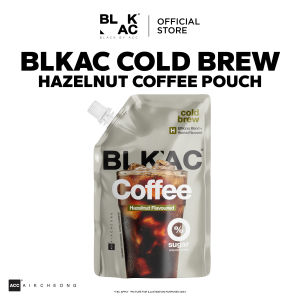 BLKAC Cold Brew Coffee 230ml 0 Sugar Americano / Hazelnut -1 serving [HALAL]