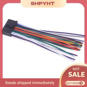 SHPYHT ชุดสายไฟวิทยุในรถยนต์ อะแดปเตอร์สายเชื่อมต่อ CD DVD ในรถดัดแปลงสายไฟ