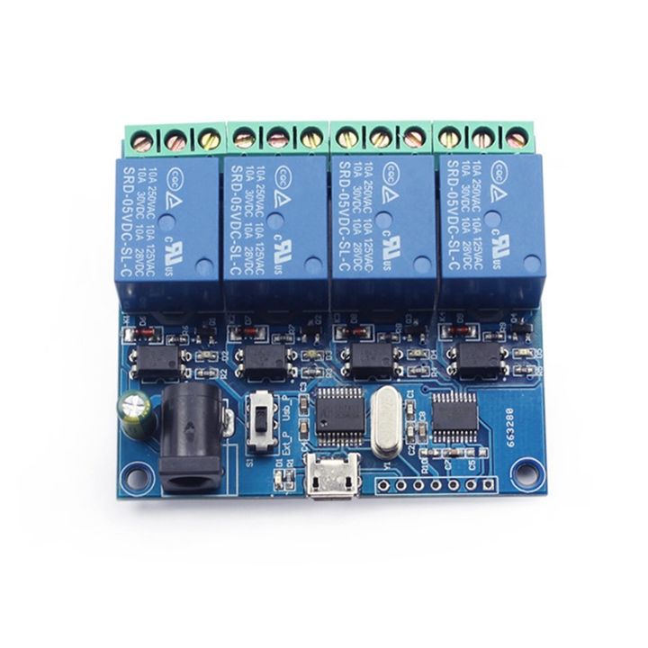 [tfsdfvd]Intelligent Control Relay 4 Channel USB Relay Module LCUS-4 ...