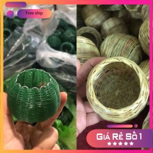 Combo 4 Rọ Cước Rọ Tre đựng thức ăn chim cu gáy( rọ cước chim cu bỏ lụp )