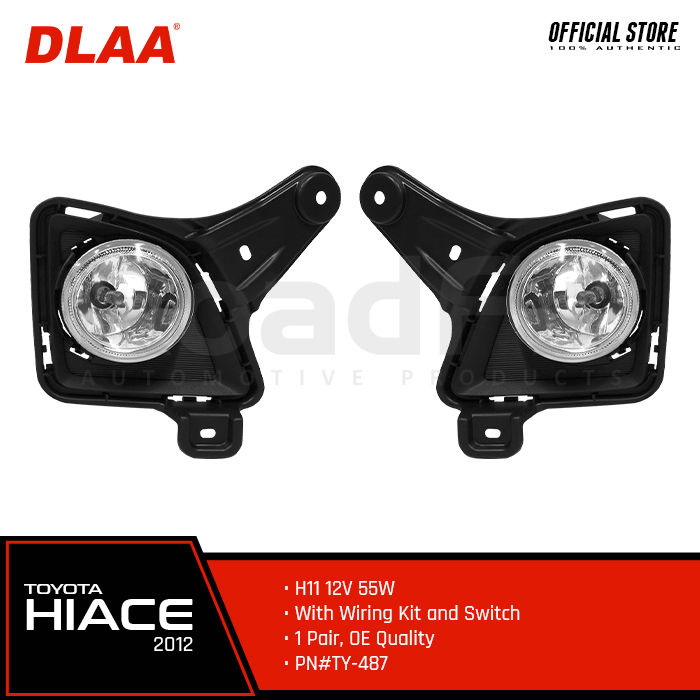 Dlaa Genuine Fog Lamp Fog Light V For Toyota Hiace With Wiring