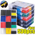 3 Box 1590pcs Heat Shrink Tube Set / Insulation Heat Shrink Tube / Cable Wrap Assortment Set / Electrical Wire Insulation Sleeve. 