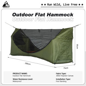 Ultralight Flat Hanging Hammock – Weighs Only 1.2lbs! Perfect for Backpacking Camping & Travel
