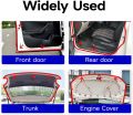 D-Shape Car Door Rubber Seal Strip,Black Automotive Weather Stripping with Self-Adhesive to Reduce Noise and Water-Leaking fit Most Car,Truck,SUV,RV,Boat and Home Application,18ft (18ft). 
