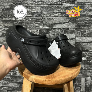 🔥จัดโปรจ้า🔥รองเท้าเสริมส้น crocs Bella clog รุ่นใหม่จ้า เบาสบายนิ่มจ้า มีสูง3-4นิ้ว