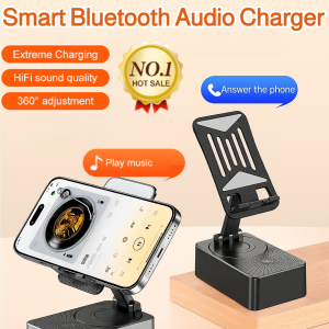 Smart Source Threeinone Stand Power Bank Bluetooth Audio Multifunction Stand Portable Fast Charging Phone Stand