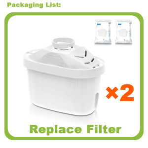 TROUWIDS Digital Water Filter Pitcher Taste-Enhancing Water Purifier Jug For Home