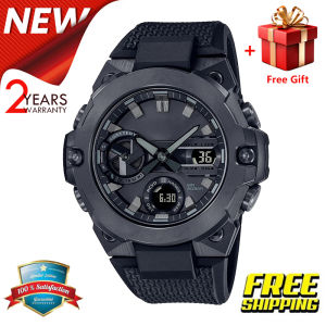 (ของแท้ 100%) คาสิโอ นาฬิกาคาสิโอของแท้ นาฬิกาข้อมือผู้ชาย นาฬิกา ผู้ชาย CMGประกันภัย 1 ปีรุ่น GST-B400BB-1A นาฬิกาผู้ชาย