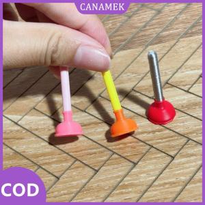CANAMEK✨ 5pcs Dollhouse phòng tắm DIY phụ kiện nhà vệ sinh pit tông mini nhà vệ sinh hút cup Mô hình búp bê nhà thu nhỏ bé giả vờ đồ chơi