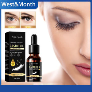 West Month Eyelash Serum Castor Oil Eyelash Liquid Thickening And Moisturizing Natural Slender Length Mild And Non-Sticky Increase Volume And Luster Reduce Breakage And Future Shedding Makeup Product
