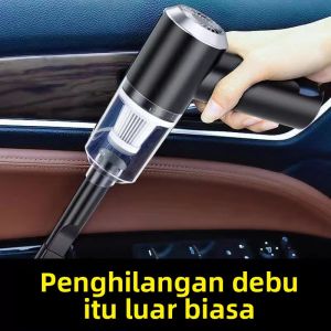 Pembersih vakum genggam desain nirkabel dan portabel.Cocok untuk pengaan di rumah dan di dalam mobil.