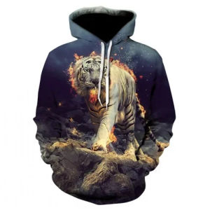 2024Mens New Autumn Animal Domineering 3d Printed Hoodie Lion Tiger Leopard Head 2021 Brand Fashion Sportswear Street Sweater