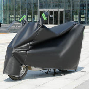 ผ้าคลุมรถมอเตอร์ไซค์ทุกฤดูกาลคุณภาพสภาพอากาศสากลกันน้ำป้องกันแสงแดดกลางแจ้งทนทานกลางคืนสะท้อนแสงพร้อมที่เก็บล็อคหลุม