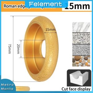 15/20/25mm Roman Column Grinding Disc Diamond Grinding Wheel Edge Profile Grinding Disc Bore Dia 75m