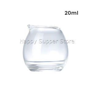 Happy เหยือกแก้วใส่นม mini สไตล์ญี่ปุ่น สําหรับใส่นม กาแฟ ชา 20ml/50ml Mini glass