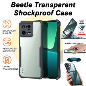 Xiaomi 15/14T Pro/ 14/13T/ 13/ 13 Pro/ Poco X5 5G Beetle Transparent Shockproof Case Casing Cover