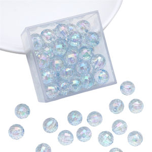 20ชิ้น8/10// 12มม. พลาสติกอะคริลิคแฟนตาซีสีสันรอบ Spacer ลูกปัดเสน่ห์สำหรับสร้อยคอสร้อยข้อมือพวงกุญแจ DIY เครื่องประดับทำลูกปัด