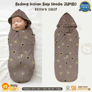 GEN 1 Bedong Hoodie Instan Bedong Bayi Instan BABY LEON BC-105-1 Baju Bayi Perlengkapan Bayi Selimut Bayi Selimut Bedong Instan