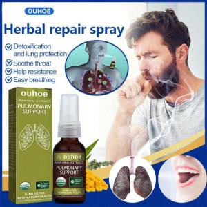 Lung Detox Cleaning Herbal Repair Spray 30ml Relieves Cough phlegm Dry Itchy Throat Nasal Congestion Anti Snoring Fresh Breath Mouth Spray