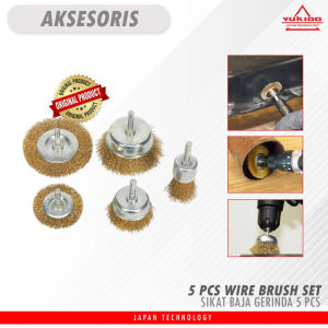 (5pcs) SIKAT MANGKOK SET ISI 5PCS/SIKAT KAWAT BAJA GERINDA