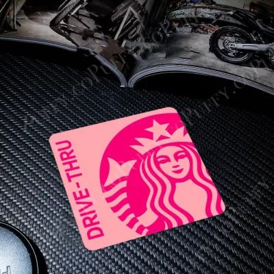 Mcdonalds Starbucks MCD KFC Vip | Drive Thru | Car Windshield Sticker 10cm x 10cm
