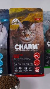 [Mua 1 Tặng 1] Thức Ăn hạt Mèo CHARM Canada - Grain-free - Gà nấm linh chi rau củ quả tự nhiên.