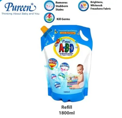 [ LELONG TERMURAH + FREEGIFT ] - PUREEN A-B-D LIQUID DETERGENT / SABUN ABD / SABUN BASUH BAJU BAYI / SABUN MURAH