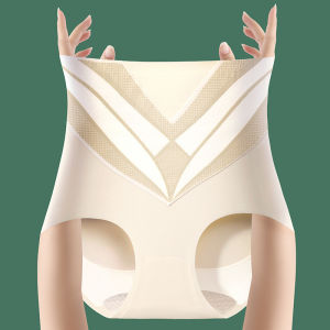 Lift The Buttocks Belly Panties Female Anti-Bacteria File High-Waisted Strong Collection Of Small Stomach Without A Trace Of The Girdle Waist Shaping Triangle Shorts高腰提臀收腹内裤女