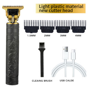 【PH Local Stock】Vintage T9 Electric Hair Clipper Trimmer USB Rechargeable Portable Shaver Beard Barber Hair Cutter Set for adult children Portable Mini Shaver For Home And Travel Use