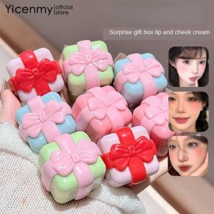 Yicenty บลัชออนครีมของขวัญเซอร์ไพรซ์กล่องบลัชเนื้อแมทแก้มอเนกประสงค์กันน้ำครีมยาวนานบลัชออน