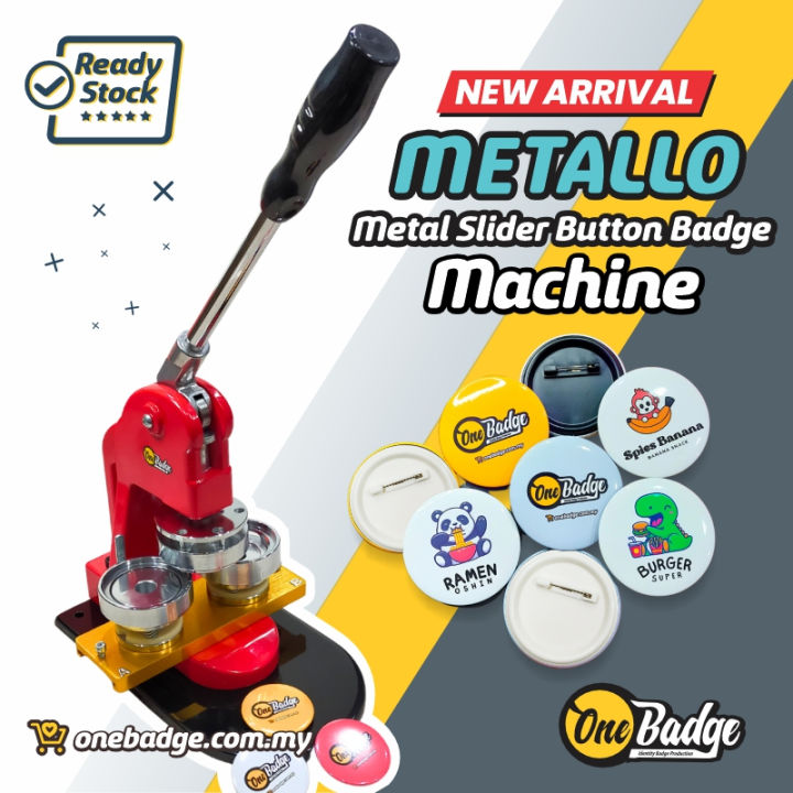 Metal Slider Button Badge Machine with 44mm/ 58mm Mould | Metallo Badge ...
