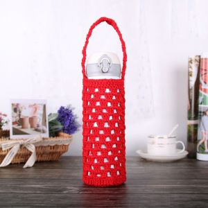XU HOME Outdoor Phone Bag With Strap Water Bottle Carrier Bag Knitted Cup Pouch Cup Sleeve Water Bottle Cover
