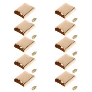 10 cái da thủ công kim loại sửa tay dây kéo đuôi khóa kẹp dừng giắc cắm đuôi cho đầu t