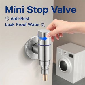 Mounted Bib Tap Space Saving Wall For HDB Service Yard Rustproof Chrome Finish Solid Brass Core Washing Machine Tap