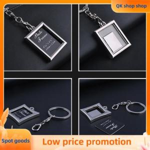 ✨QK shop✨ 1pc Chic Transparent Clear Insert Photo Picture Frame Key Ring Chain Keychain