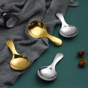 CHENJIE High Quality Stainless Steel Condiment Sugar For Kid Children Dinnerware Coffee Spoon Teaspoon Stirring Spoon Coffeeware