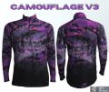 ลาย CAMOUFLAGE V3 เสื้อตกปลา JK Thailand เสื้อกันยูวี  ป้องกันรังสี UV 80% แห้งเร็ว. 