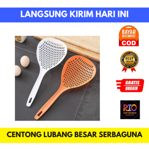 CENTONG LUBANG BESAR SERBAGUNA / saringan jumbo/ Sendok Saringan Penyaring Mie Besar Jumbo Serbaguna