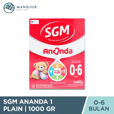 SGM Ananda 1 (0 - 6 Bulan) Formula Bayi Bubuk 1000 Gram