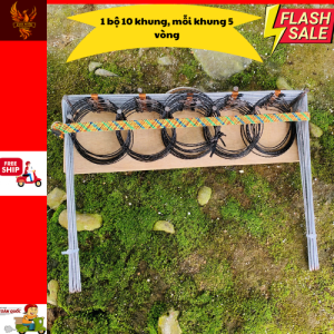 (HÀNG CHUẨN - MUA LÀ CÓ QUÀ) Thòng khung đa năng bẫy chồn quốc bịp đa đa 10 khung 50 vòng