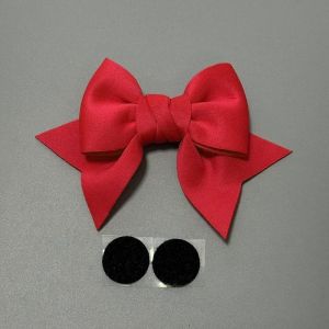Motorcycle Helmet Bow Decoration Cute Fabric Bowknot for Scooter E-Bike Car Body Accessory