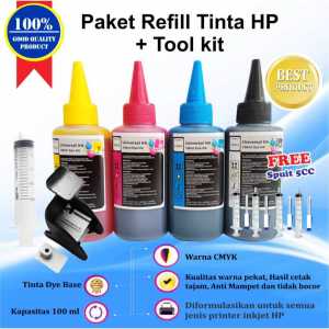 Paket Tinta Refill HP 2135 2132 2776 2336 2335 1112 1115 2050 1050 1515 1510 2545
