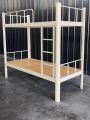 【COD】Heavy duty bunk bed with stairs Staff Dormitory Bed Wrought Iron Bed Double decker bed frame Student apartment loft bed 79*36*71 Inch/79*48*71 Inch. 