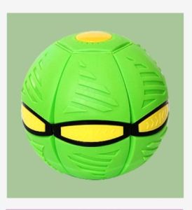 Elastic stepping ball flying saucer ball decompression luminous outdoor stall toy parent-child interactive game competition