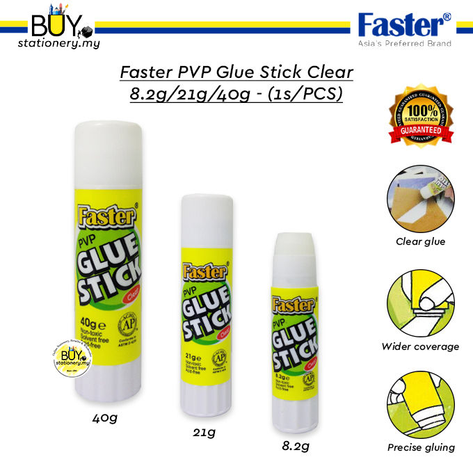 CLEAR GLUE STICK PVP クリア使用済み！ Amazon.com: 6Pcs Japanese Glue Stick - School Supplies