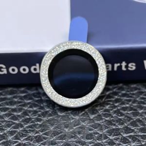 2-3Pcs/Set Glitter Bling Pelindung Lensa Kamera Kaca Tempered untuk iPhone 11 16 15 Pro Max 13 12 15 Plus 12 Mini 16promax Ring Metal Camera Lens Protector Film